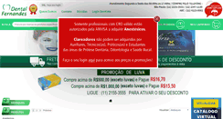 Desktop Screenshot of dentalfernandes.com.br