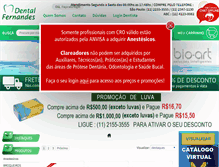 Tablet Screenshot of dentalfernandes.com.br